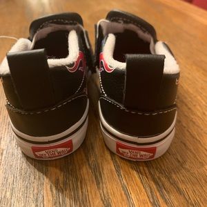 Vans Shoes - Vans kids shoes with red flames Vans Shoes - Vans kids shoes with red flames